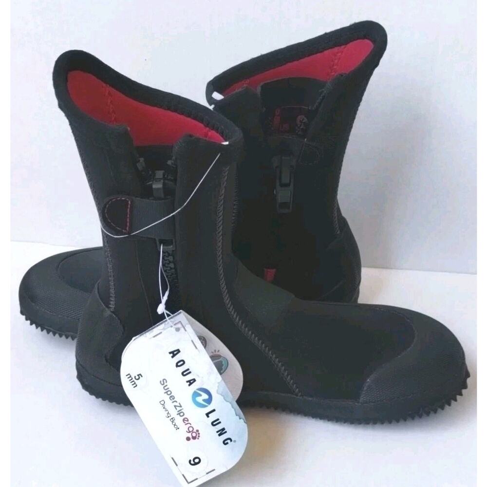 Aqua Lung NEW 5mm Superzip Ergo Scuba Dive Beach Boots Diving Vacation Gear 9